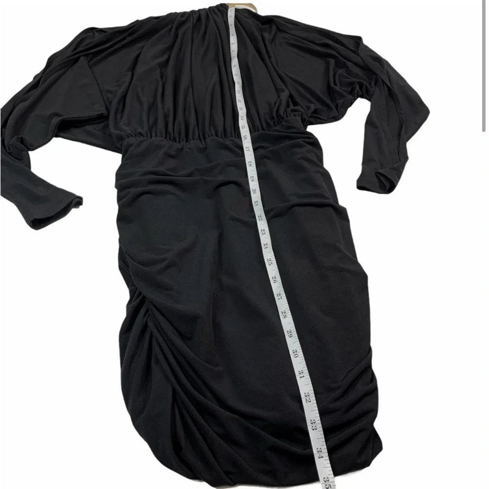Boston Proper High Neck Cold Shoulder Dress Little Black Dress Size XS to small - Picture 6 of 7